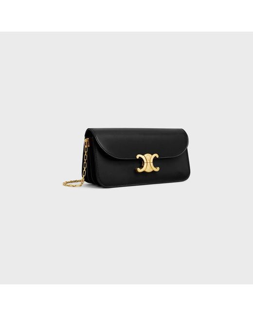 Céline Black Small Chain Triomphe