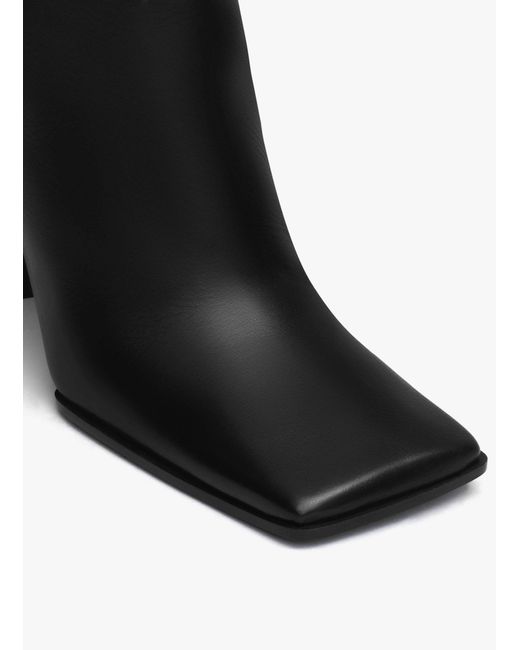 Alaïa Black Alaïa Block Heel Square-Toe Boots