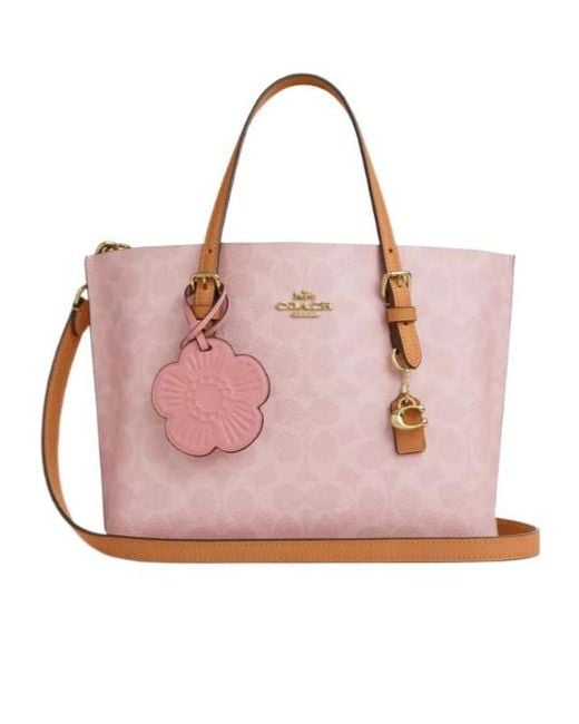COACH Pink Mollie Tote Bag 25