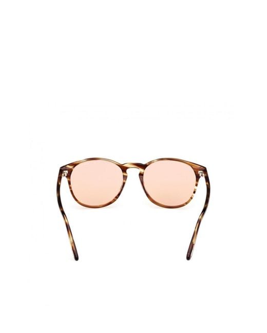 Tom Ford Natural Eyewear Lewis Round Frame Sunglasses for men