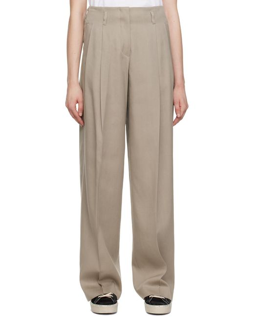 Golden Goose Deluxe Brand Natural Tailored High-Waisted Trousers