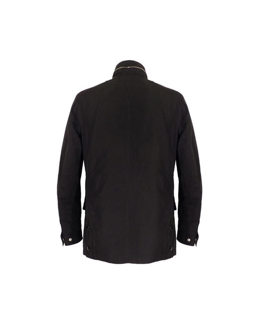 Burberry Blue High-Collar Long-Sleeved Casual Jacket for men