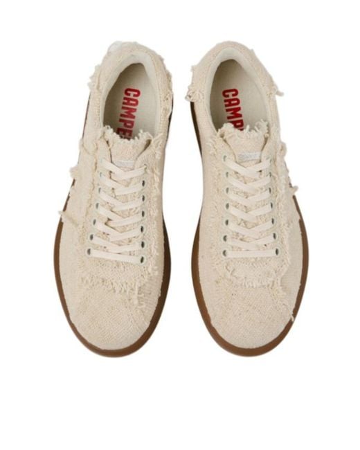Camper White Organic Cotton Sneakers For