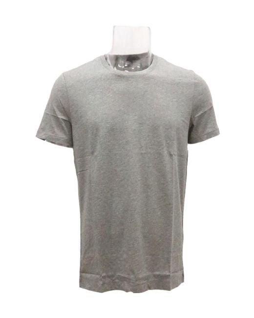 Boss Gray T-Shirt With Round Neck And Short Sleeves for men