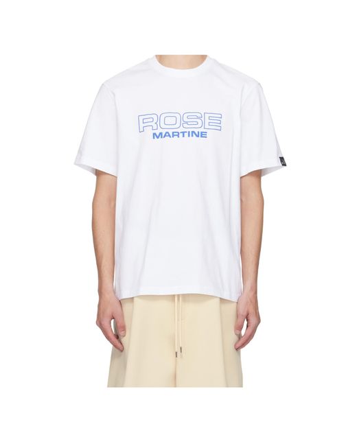 Martine Rose White Classic T-Shirt for men