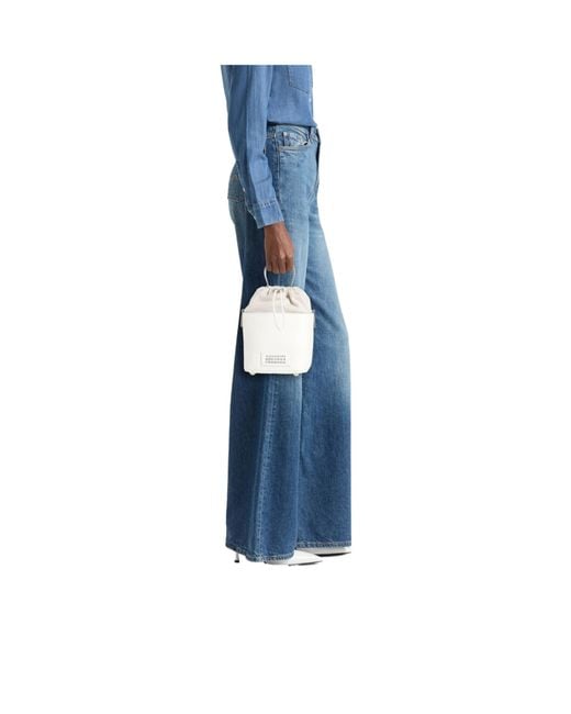 Maison Margiela White Compact Bucket Bag