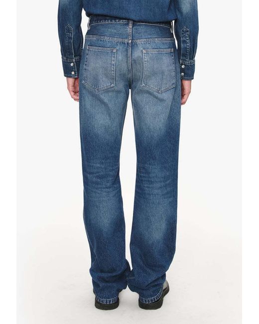 A.P.C. Blue Straight-Leg Jeans for men