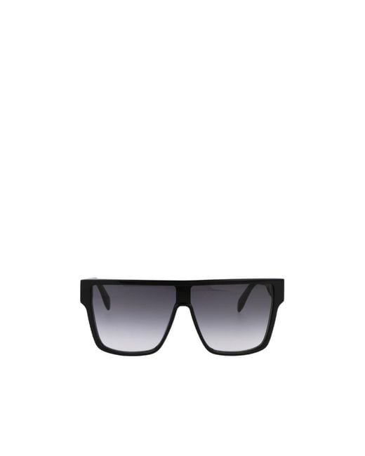 McQueen Gray Eyewear Shield Frame Sunglasses for men