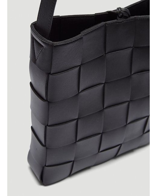 Bottega Veneta Black Cassette Messenger Bag