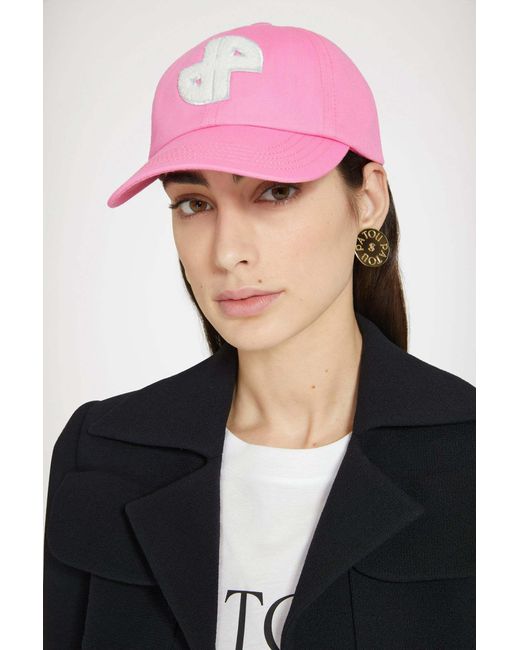 Patou Pink Jp Logo Patch Baseball Cap