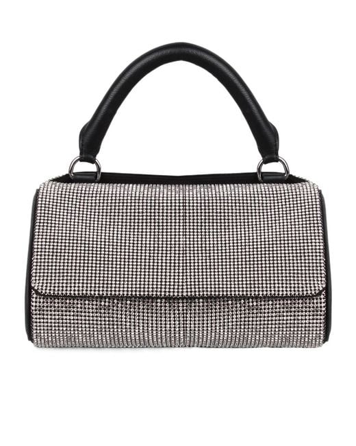 Kara Metallic Crush Mesh Clutch Bag
