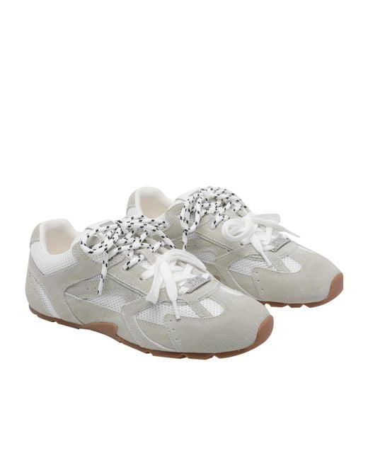 Steve Madden Gray Asiel Lace-Up Low-Top Sneakers
