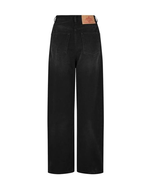Prada Black Wide Leg Jeans