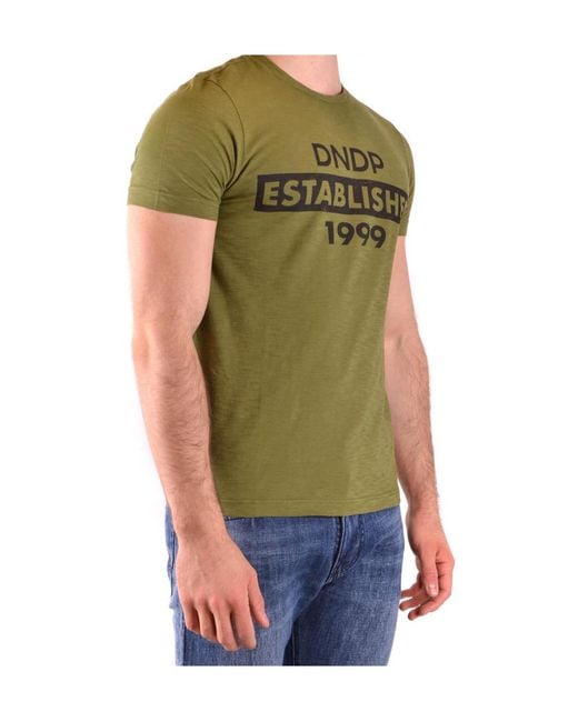 Dondup Green Short-Sleeved T-Shirt for men