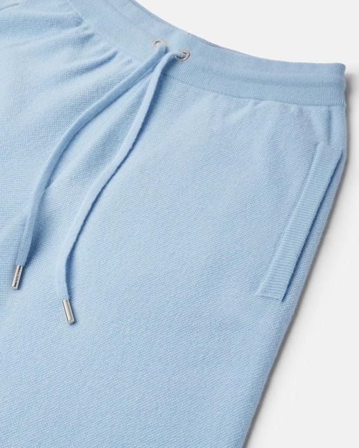 Versace Blue Drawstring Flared Trousers