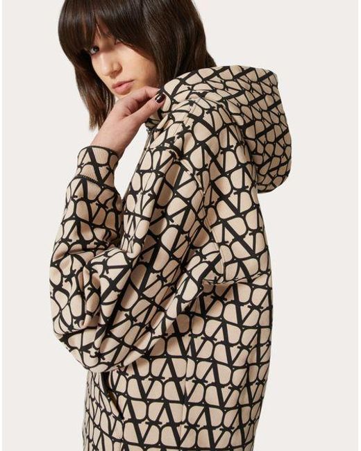 Valentino White Toile Iconographe-Print Cotton Hoodie