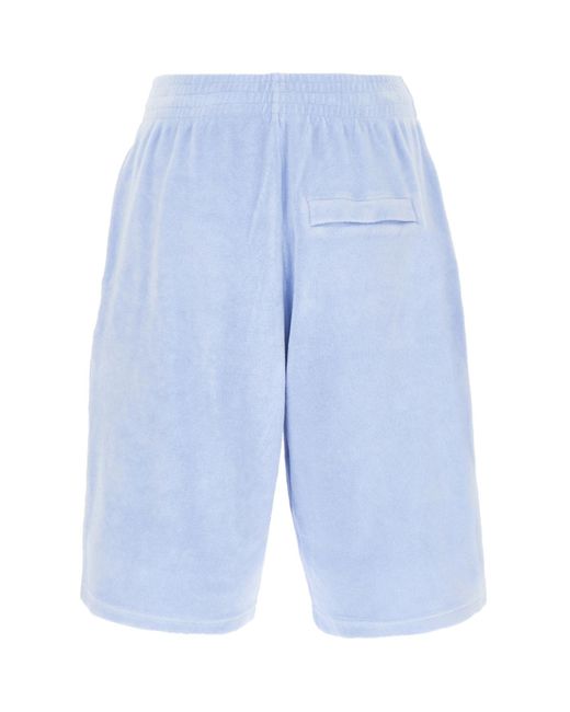 Martine Rose Blue Elastic Waist Shorts for men