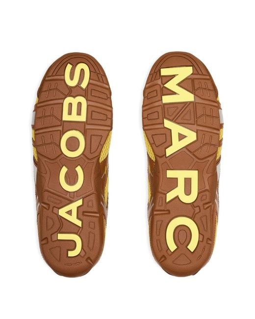 Marc Jacobs Brown The 72 Spring Mesh-Panelled Leather Sneakers