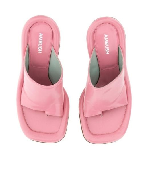 Ambush Pink Slip-On Mules
