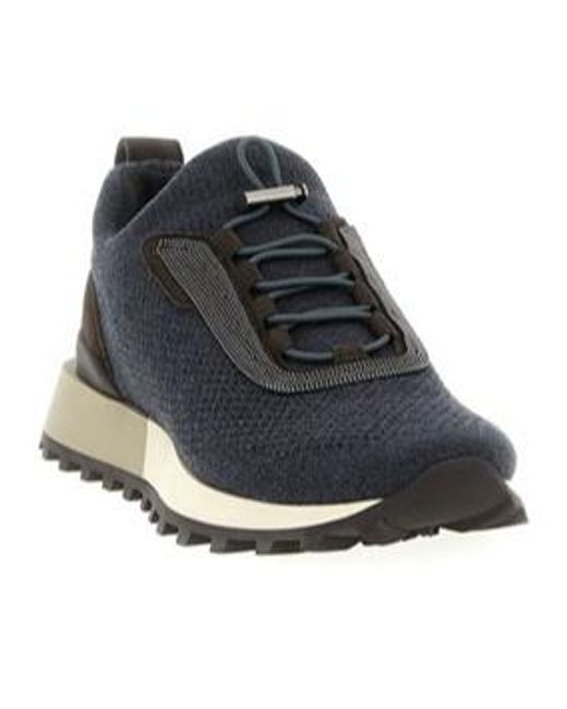 Brunello Cucinelli Black Monili-Detailed Runners Sneakers