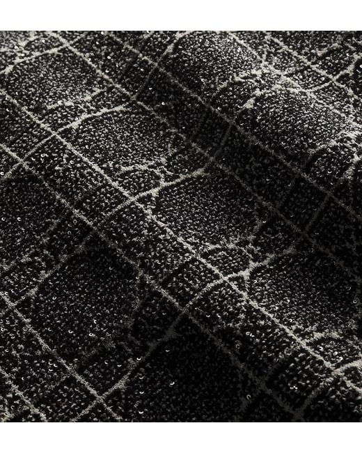 Dior Black Geometric Jacquard Dress