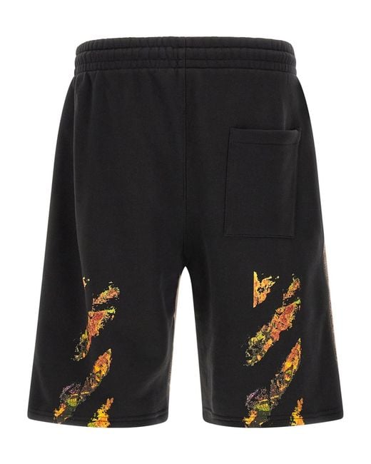 Off-White c/o Virgil Abloh Natural 'Spices Arrow Overlap Skate' Bermuda Shorts for men