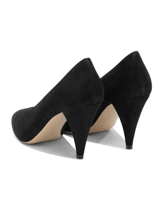Casadei Black Round-Toe High Heels