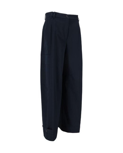 P.A.R.O.S.H. Blue Cedro Straight Trousers