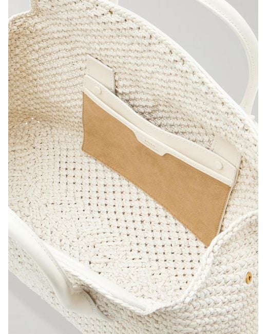 Polo Ralph Lauren Natural Woven Leather Shoulder Bag