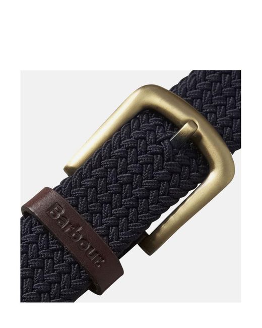 Barbour Black Logo Belt for men