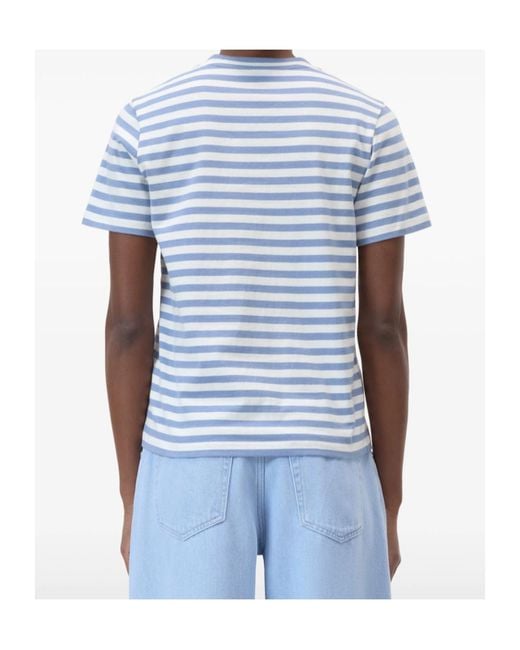 Closed Blue Striped Basic T-Shirt