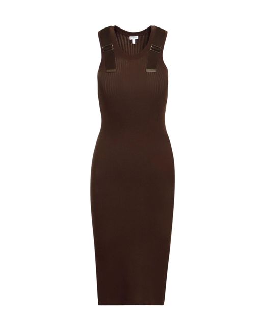 Loewe Brown Buckled Dress
