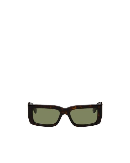 Retrosuperfuture Green Rectangle Frame Sunglasses for men
