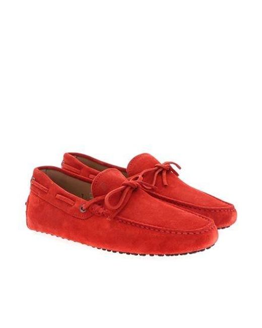 Tod's Red Gommino' Love Shoes for men