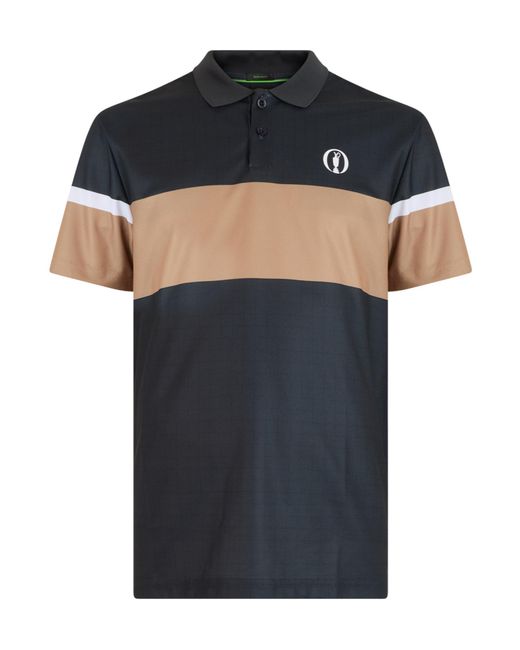 Boss Black Collared Short-Sleeved Polo Shirt for men