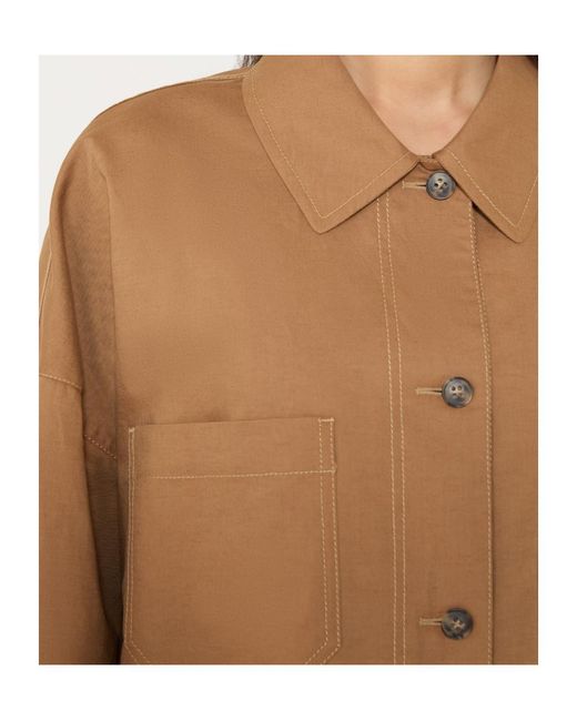 Weekend by Maxmara Natural Vettura Boxy Shirt Jacket