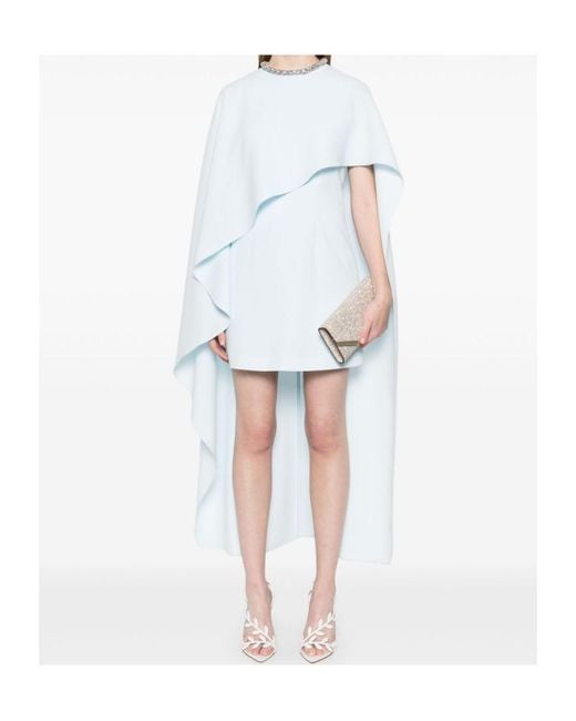 Roland Mouret White Cady Midi Dress