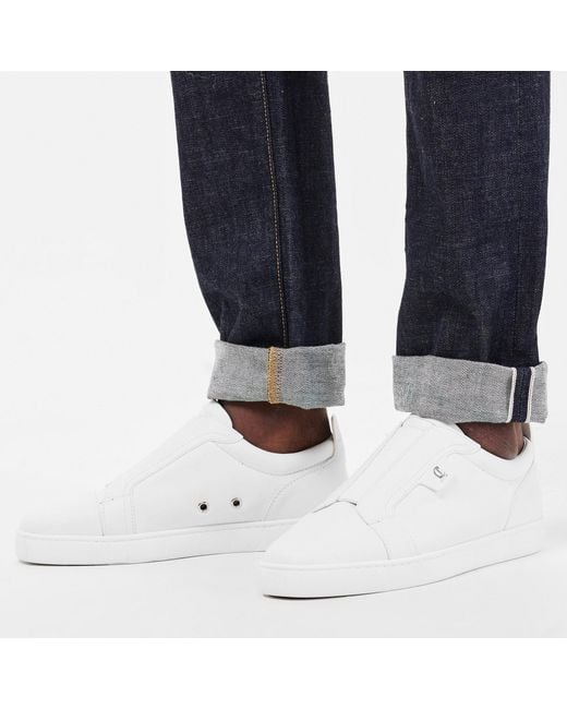 Christian Louboutin White Chr St Louis Low-Top Trainers for men