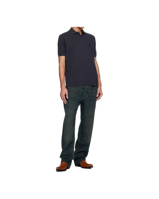 Isabel Marant Blue Faded Detail Jeans for men