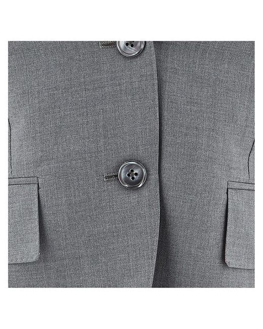 Thom Browne Gray Plain Weave 4-Bar High Armhole Sport Coat