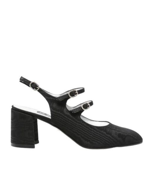 CAREL PARIS Black Banana 70Mm Slingback Pumps