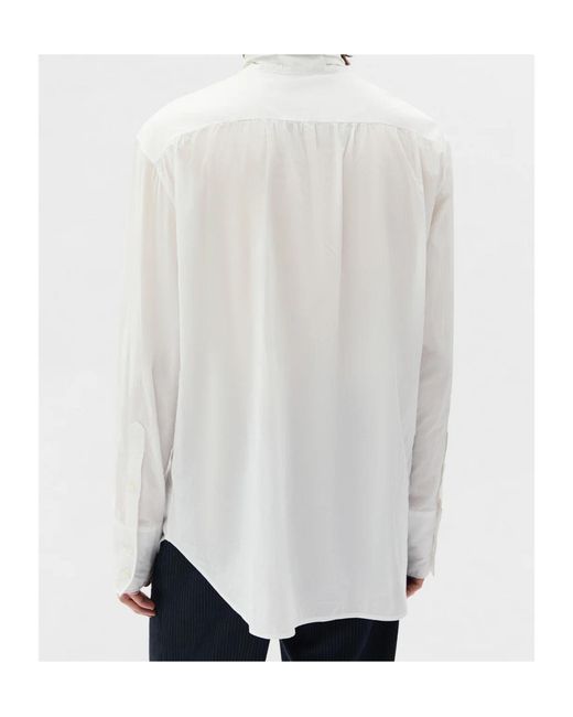 Ann Demeulemeester White Elgar Standard Shirt for men