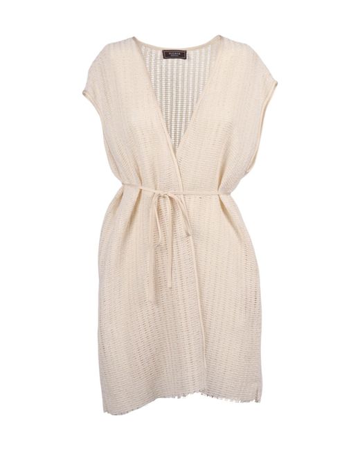Peserico Natural Tie Fastened V-Neck Vest