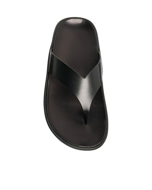 The Row Multicolor Leather Flip-Flops
