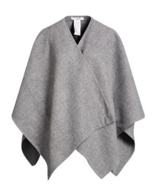Max Mara Gray Asymmetrical Cape