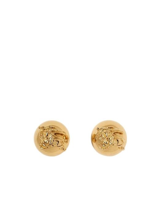Burberry Metallic Knight Sphere Stud Earrings