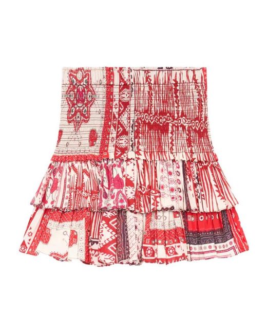 Isabel Marant Red Isabel Marant Étoile Naomi Skirt