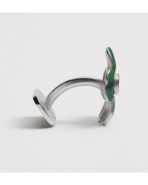 Dior Green Trèfle Cufflinks for men