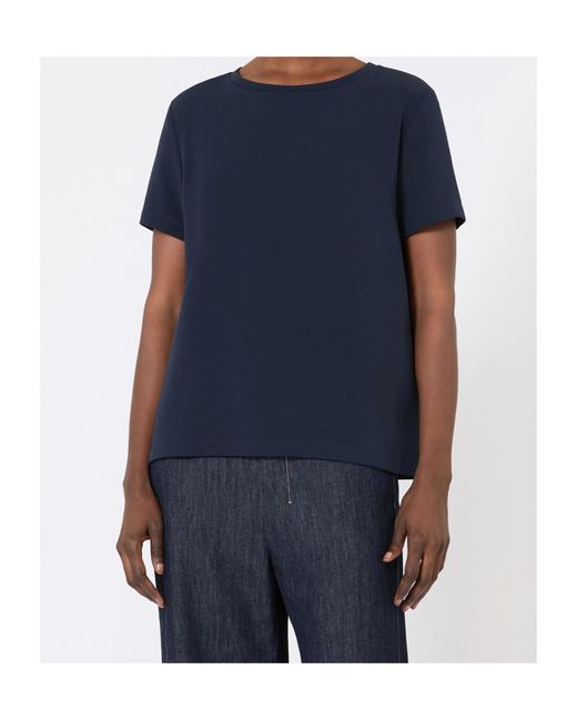 Max Mara Blue 'S Rebecca Crewneck Short-Sleeved T-Shirt