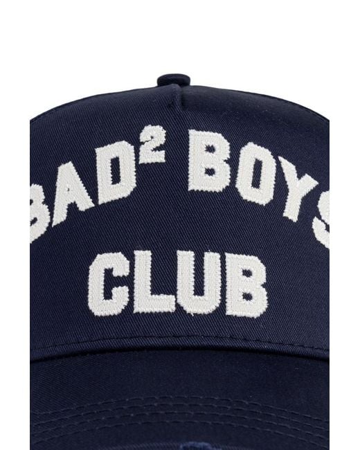 DSquared² Blue D2 College Baseball Cap for men